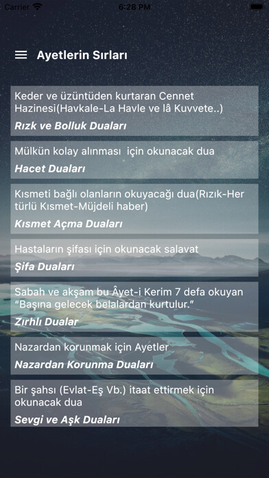 Emulate iPhone app Ayetlerin Sırları using MyAndroid
