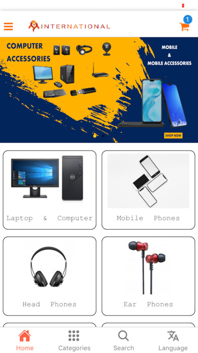 Emulate iPhone app AY INTERNATIONAL using MyAndroid