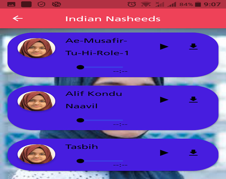 Run android online APK Ayishaa Abdull Basit Nasheeds from MyAndroid or emulate Ayishaa Abdull Basit Nasheeds using MyAndroid
