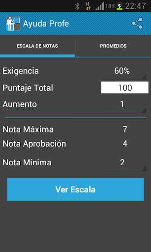 Emulate Android APK Ayuda Profe - Escala de Notas Emulate Android APK Ayuda Profe - Escala de Notas