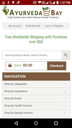 Run android online APK Ayurvedabay from MyAndroid or emulate Ayurvedabay using MyAndroid