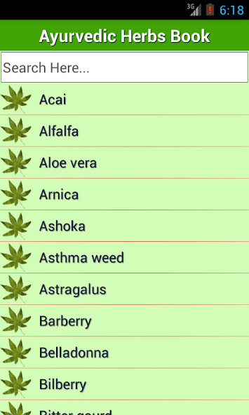 Run android online APK Ayurvedic Herbs Medicine Book from MyAndroid or emulate Ayurvedic Herbs Medicine Book using MyAndroid