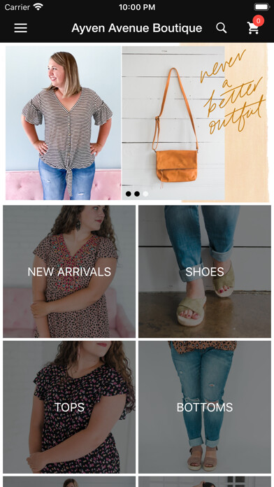 Emulate iPhone app Ayven Avenue Boutique using MyAndroid Emulate iPhone app Ayven Avenue Boutique using MyAndroid