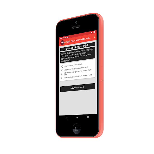 Run android online APK AZ-900 Exam Azure PracticeTest from MyAndroid or emulate AZ-900 Exam Azure PracticeTest using MyAndroid