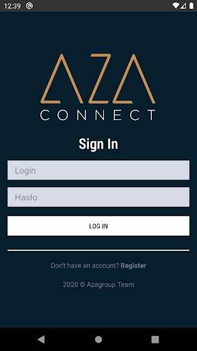 Run android online APK AZAConnect from MyAndroid or emulate AZAConnect using MyAndroid
