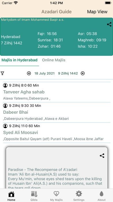 Emulate iPhone app Azadari Guide using MyAndroid Emulate iPhone app Azadari Guide using MyAndroid