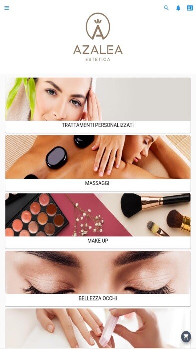 Emulate iPhone app Azalea Estetica using MyAndroid