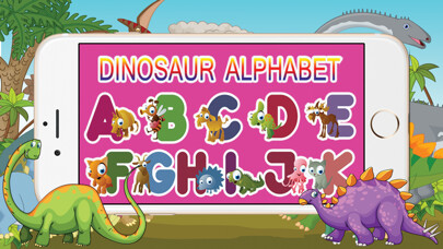 Emulate iPhone app A-Z Dinosaur Alphabet Trace Flashcards for Toddler using MyAndroid