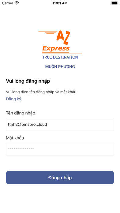 Emulate iPhone app AZExpress - Chuy?n phát using MyAndroid Emulate iPhone app AZExpress - Chuy?n phát using MyAndroid