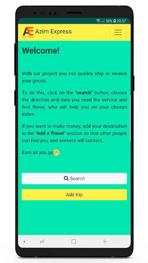 Run android online APK Azim Express from MyAndroid or emulate Azim Express using MyAndroid