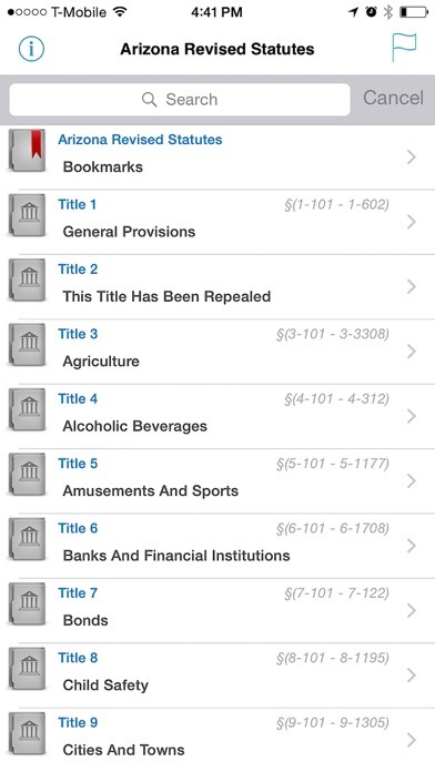 Emulate iPhone app AZ Laws ARS (Arizona Titles) using MyAndroid Emulate iPhone app AZ Laws ARS (Arizona Titles) using MyAndroid