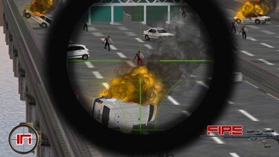 Emulate iPhone app A Zombie Sniper - Highway War Free using MyAndroid