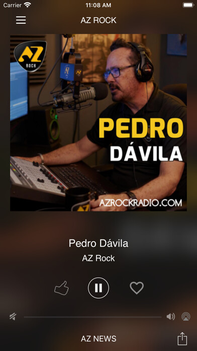 Emulate iPhone app AZ Rock using MyAndroid