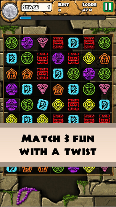 Emulate iPhone app Aztec Temple Quest - Match 3 using MyAndroid Emulate iPhone app Aztec Temple Quest - Match 3 using MyAndroid