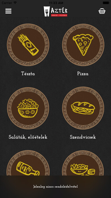 Emulate iPhone app Azték Pizzéria using MyAndroid Emulate iPhone app Azték Pizzéria using MyAndroid