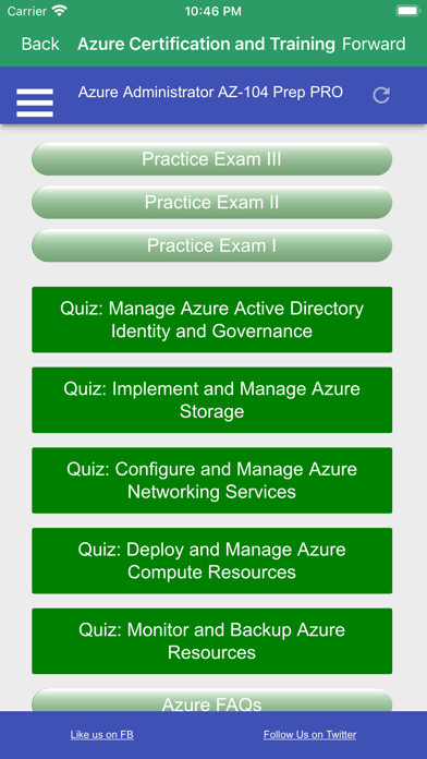 Emulate iPhone app Azure Administrator AZ104 Prep using MyAndroid Emulate iPhone app Azure Administrator AZ104 Prep using MyAndroid