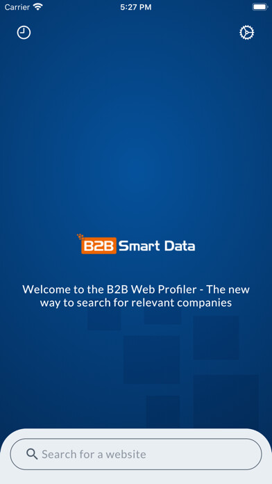 Emulate iPhone app B2B Smart Data Web Profiler using MyAndroid Emulate iPhone app B2B Smart Data Web Profiler using MyAndroid