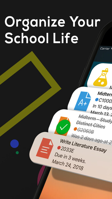 Emulate iPhone app B4Grad: Homework Planner App using MyAndroid
