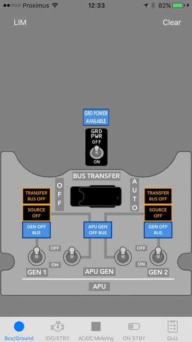 Emulate iPhone app B737 Electrical System using MyAndroid