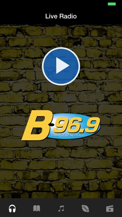 Emulate iPhone app B96.9 Radio using MyAndroid