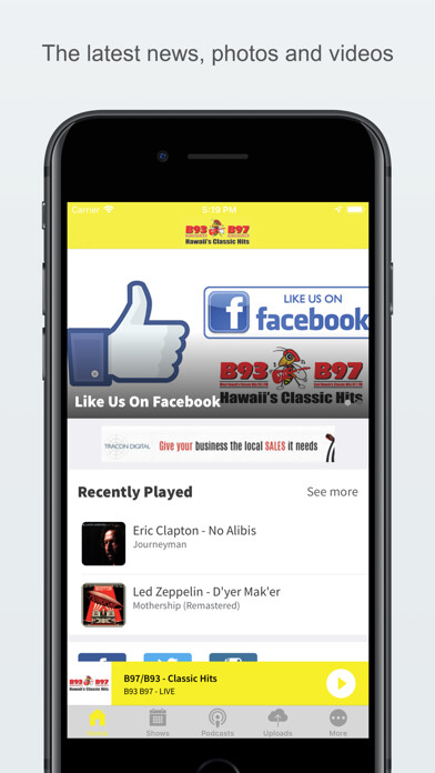 Emulate iPhone app B97/B93 Classic Hits using MyAndroid Emulate iPhone app B97/B93 Classic Hits using MyAndroid