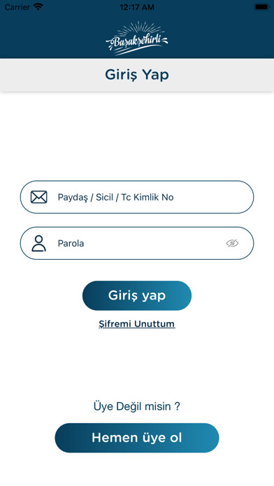 Emulate iPhone app Başakşehirli : Mutlu Şehirli using MyAndroid