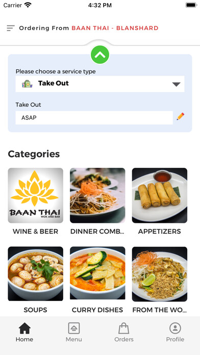 Emulate iPhone app BAAN THAI WOK AND BAR using MyAndroid Emulate iPhone app BAAN THAI WOK AND BAR using MyAndroid