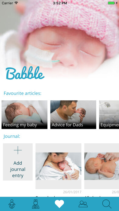 Emulate iPhone app BABBLE NZ Neonatal Family App using MyAndroid