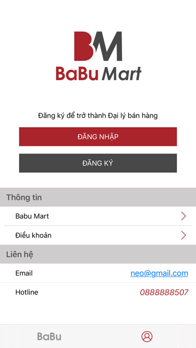 Emulate iPhone app BaBu Mart using MyAndroid