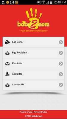 Emulate Android APK baby2mom Egg Donation app Emulate Android APK baby2mom Egg Donation app