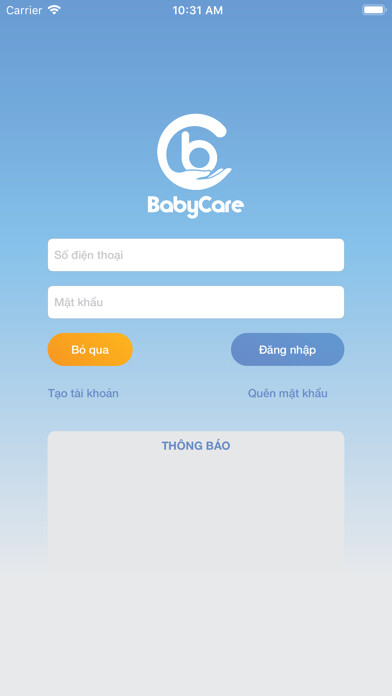 Emulate iPhone app BabyCare Nhiệt kế thông minh using MyAndroid Emulate iPhone app BabyCare Nhiệt kế thông minh using MyAndroid