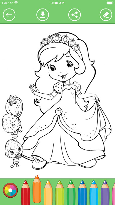 Emulate iPhone app Baby coloring book for kids. using MyAndroid Emulate iPhone app Baby coloring book for kids. using MyAndroid