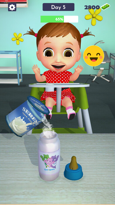 Emulate iPhone app Baby daycare life simulator using MyAndroid Emulate iPhone app Baby daycare life simulator using MyAndroid