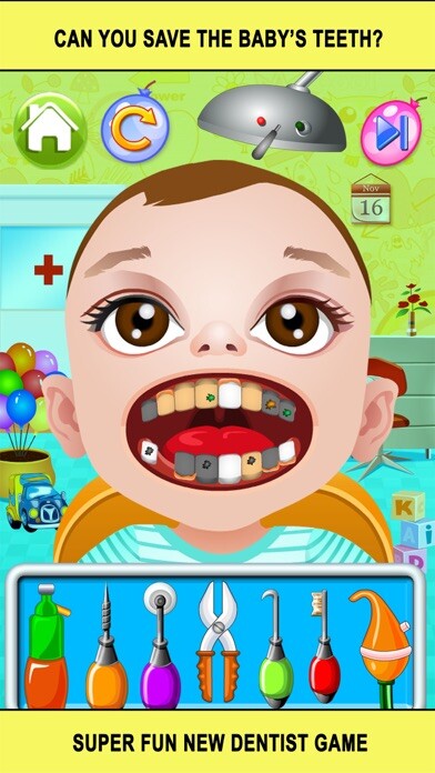 Emulate iPhone app Baby Doctor Dentist Salon Games for Kids Free using MyAndroid