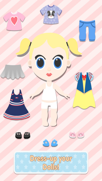 Emulate iPhone app Baby Doll Pretend Dress Up using MyAndroid