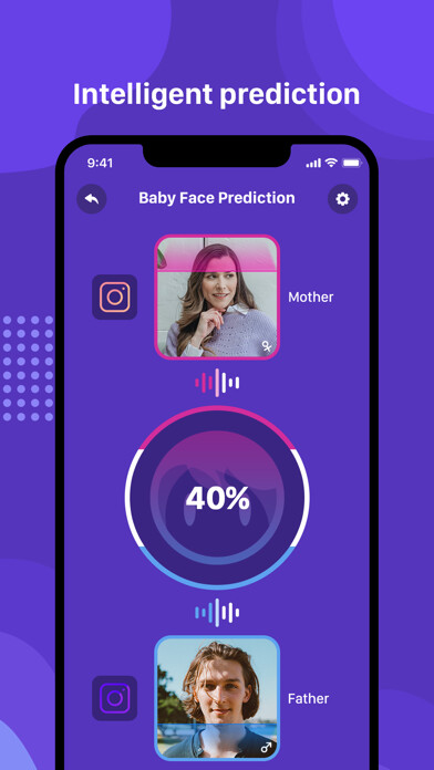 Emulate iPhone app Baby Generator Future BabyFace using MyAndroid