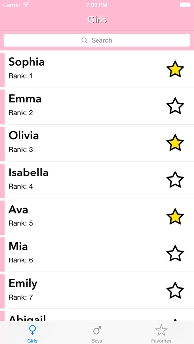 Emulate iPhone app Baby Girl Names LITE using MyAndroid Emulate iPhone app Baby Girl Names LITE using MyAndroid