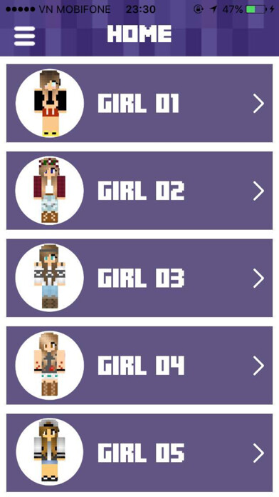 Emulate iPhone app BABY GIRL SKINS for Minecraft using MyAndroid Emulate iPhone app BABY GIRL SKINS for Minecraft using MyAndroid