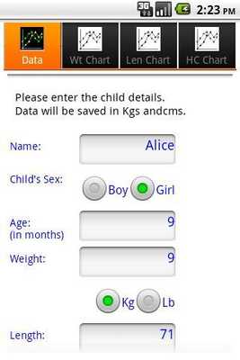 Emulate Android APK Baby growth percentile calc. Emulate Android APK Baby growth percentile calc.
