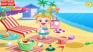 Emulate iPhone app Baby Hazel in the Sand using MyAndroid