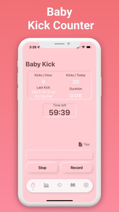 Emulate iPhone app Baby Kick Counter & Tracker using MyAndroid