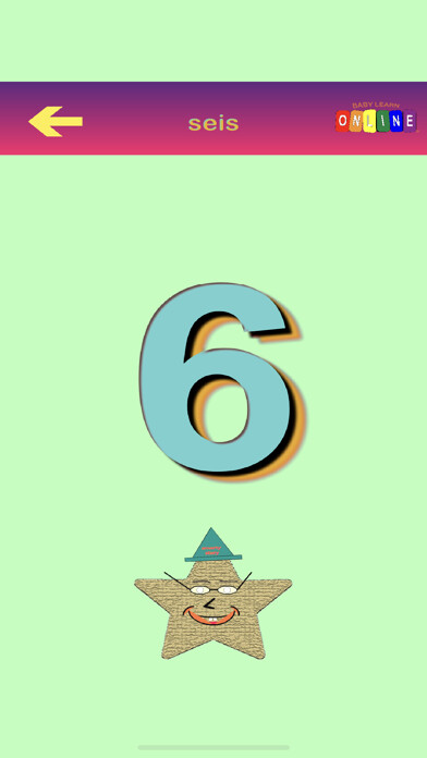 Emulate iPhone app Baby Learn Numbers in Spanish using MyAndroid