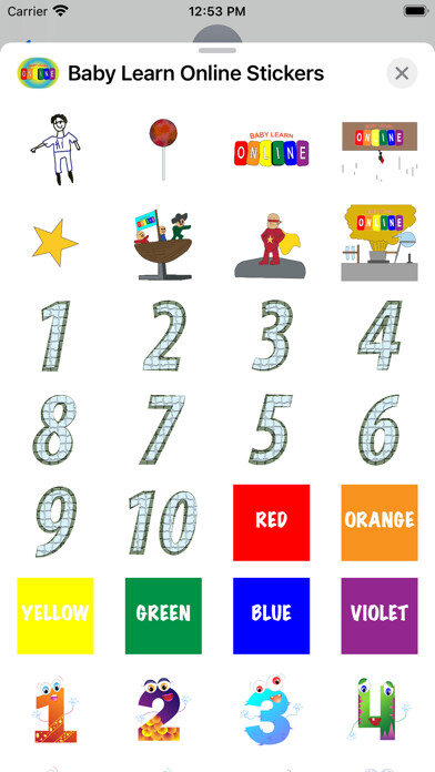 Emulate iPhone app Baby Learn Online Stickers using MyAndroid Emulate iPhone app Baby Learn Online Stickers using MyAndroid