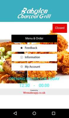 Emulate Android APK Babylon Charcoal Grill Horsham