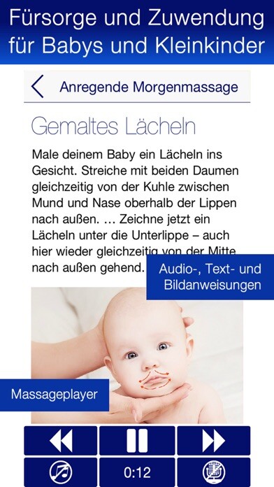 Emulate iPhone app Babymassage mit Audioguide using MyAndroid Emulate iPhone app Babymassage mit Audioguide using MyAndroid