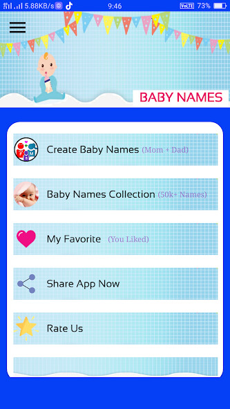 Run android online APK Baby Name Generator (Mom + Dad =Baby ) Suggestions from MyAndroid or emulate Baby Name Generator (Mom + Dad =Baby ) Suggestions using MyAndroid