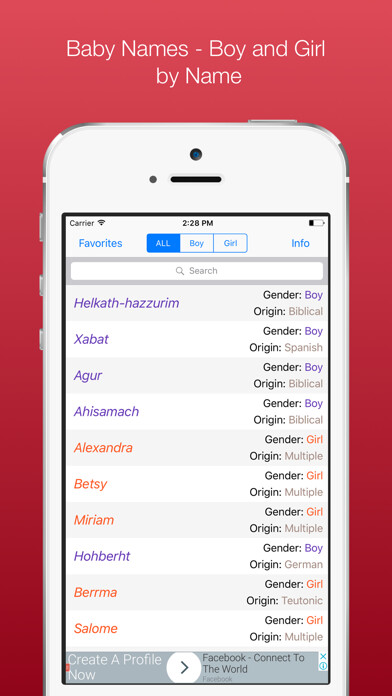 Emulate iPhone app Baby Names-Boy and Girl using MyAndroid Emulate iPhone app Baby Names-Boy and Girl using MyAndroid