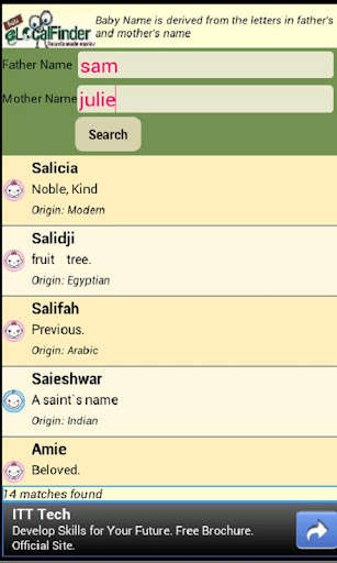 Run android online APK Baby Name Search from MyAndroid or emulate Baby Name Search using MyAndroid Run android online APK Baby Name Search from MyAndroid or emulate Baby Name Search using MyAndroid