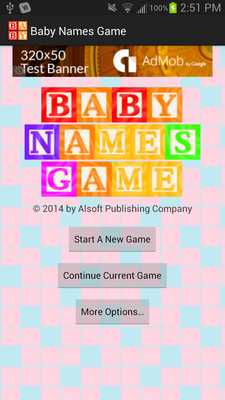 Emulate Android APK Baby Names Game