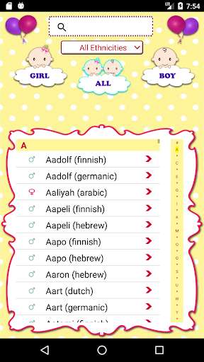 Run android online APK Baby Names World - Boy, Girl, Unisex with Meanings from MyAndroid or emulate Baby Names World - Boy, Girl, Unisex with Meanings using MyAndroid Run android online APK Baby Names World - Boy, Girl, Unisex with Meanings from MyAndroid or emulate Baby Names World - Boy, Girl, Unisex with Meanings using MyAndroid